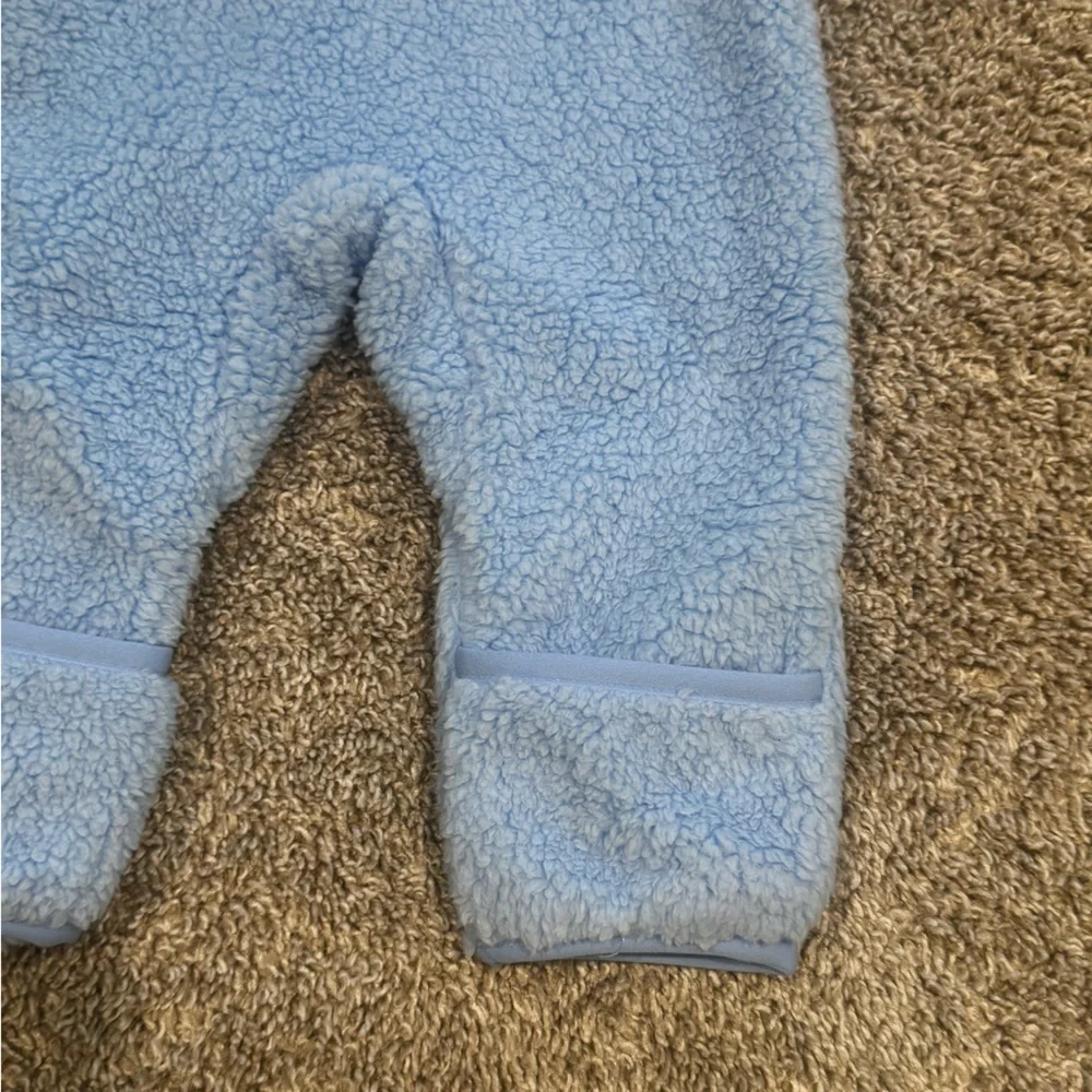 The North Face Baby Campshire One-Piece Cozy Blue Kids One Piece Size 3-6 months